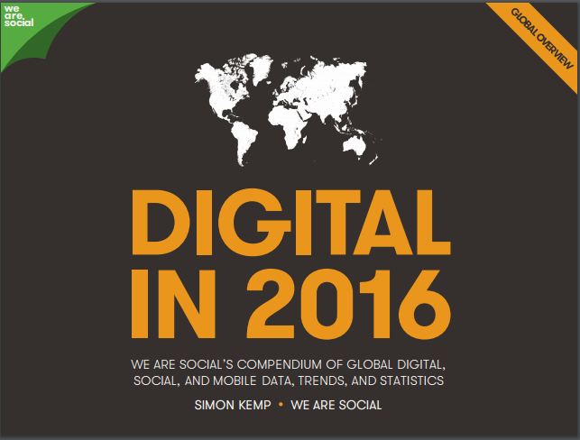 Global Digital Statistics in 2016