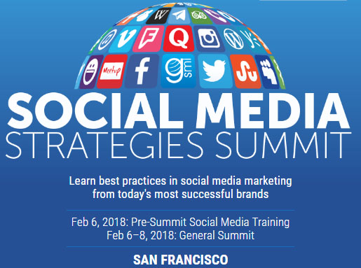 Social Media Strategies Summit 2018 | Feb 6 – 8 San Francisco, US 1 | Digital Marketing Community