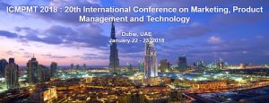 ICMPMT 2018 : 20th International Conference on Marketing, Product Management and Technology