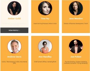 Content Marketing World Conference 2018 speakers