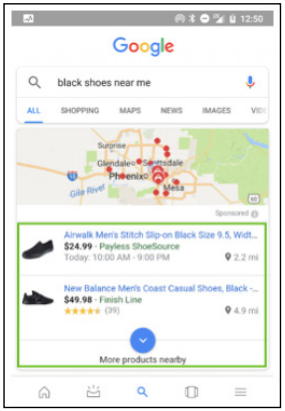 An Example for Google Local Inventory Ads - PPC 101 A Complete Guide to Pay-Per-Click Marketing Basics - SEJ E-Book
